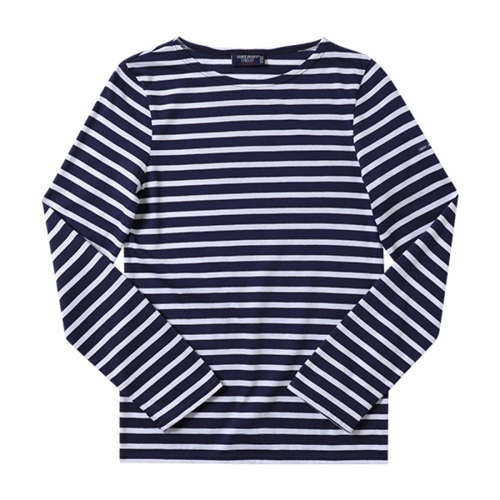 

St. James 9858 Marine Neige Minquire Modern Stripe Union Long Sleeve Tee 9858 MARINE NEIGE (XL)