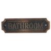 Cast iron bathroom sign bathroom sign toilet sign