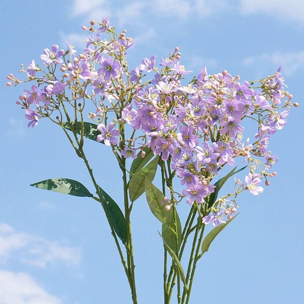 

Retro Artificial Daphne Lilac Flower Realistic Fake Flower Outdoor Garden Decor