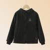 Kids Thickened Fleece Windbreaker Jacket For Boys And Girls Children Warm Outerwear