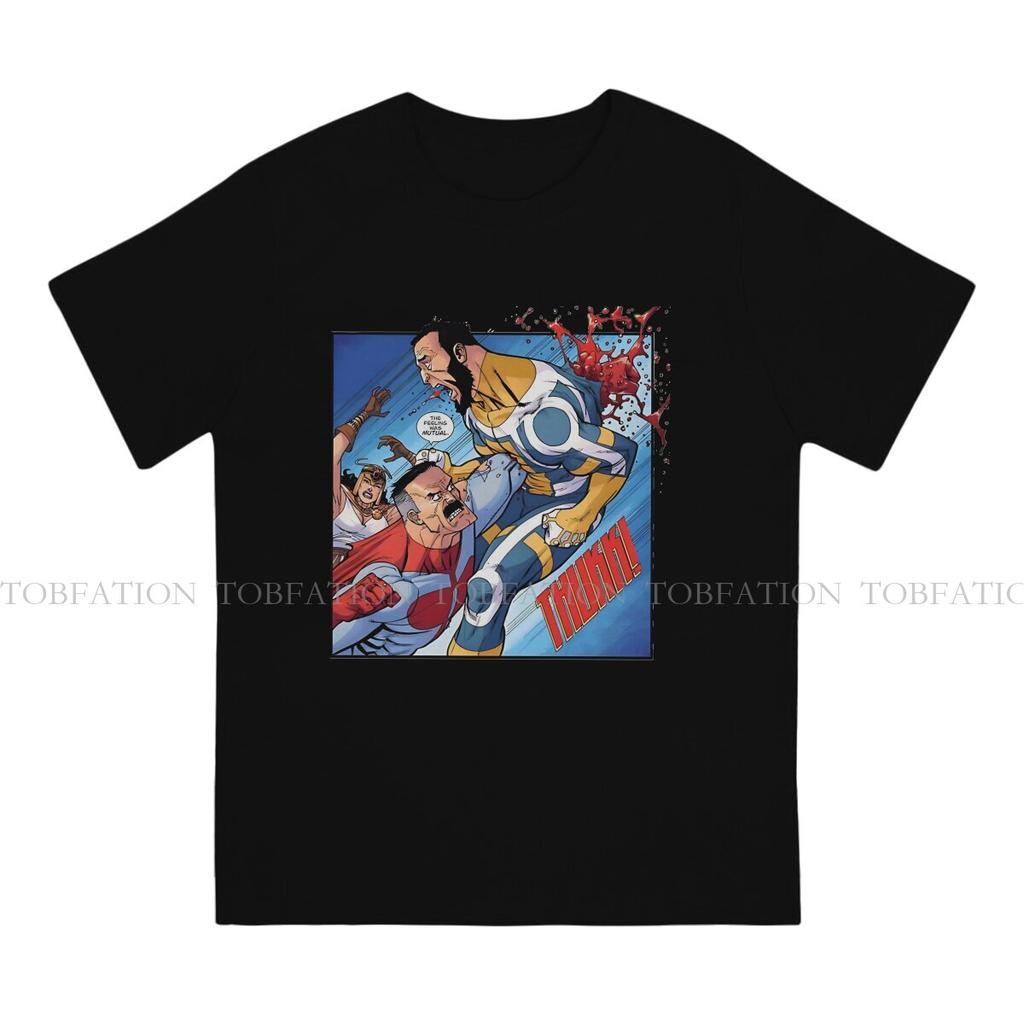 Omniman Superhero TShirt For Male Invincible TV Series Tops Novelty T Shirt Soft Print Fluffy Creative Gift