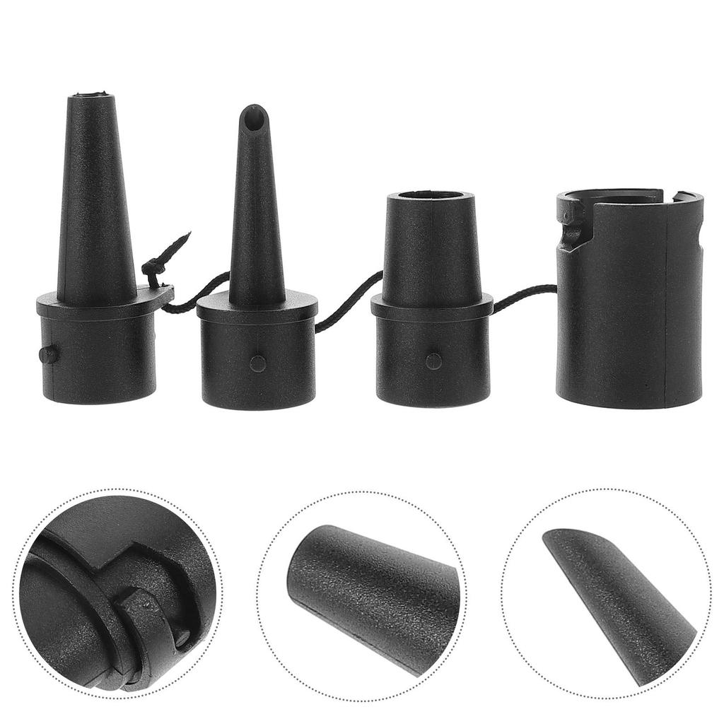 Air Pump Adapter Nozzles for Inflatables Mattress Replacement Bed Attachments Portable Inflate Air Mattress Swimming