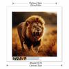 New Arrival 5D DIY Full Circle Diamond Painting "Lion" Embroidery Cross Stitch Home Decor Gift