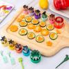 Kitchen Shaping Tool Stainless Steel Embossing Mold Set, Easy Demolding And Safe Baking for Kids Design, Reusable Cookie Cutter, Fruits Vegetables