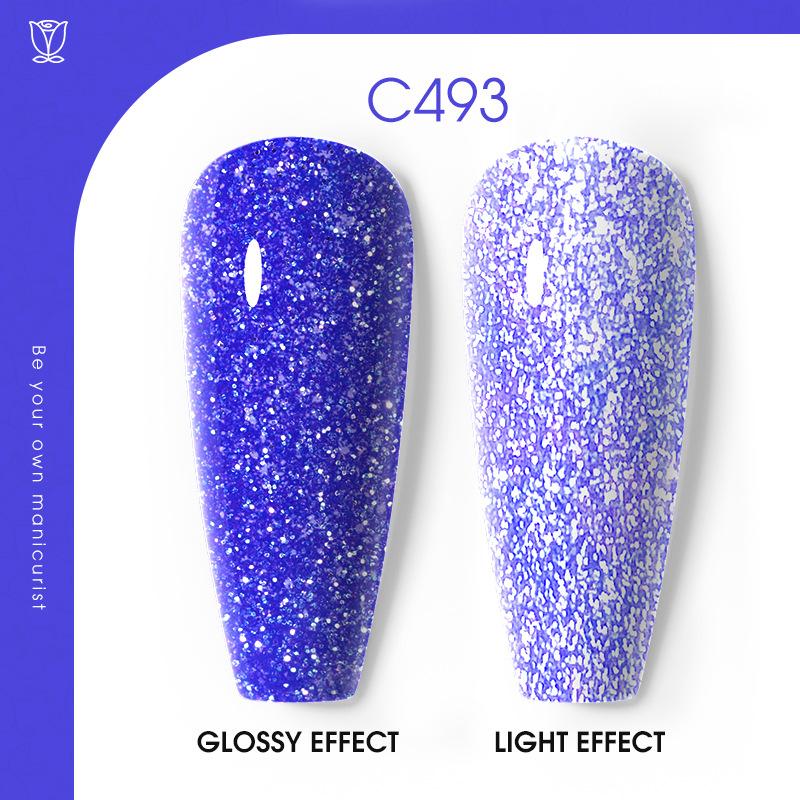 Flash Diamond Nail Polish Glue Nail Art Nail Art Glue Plastic Nail Polish Glue Popular Color Broken Diamond Leave-On