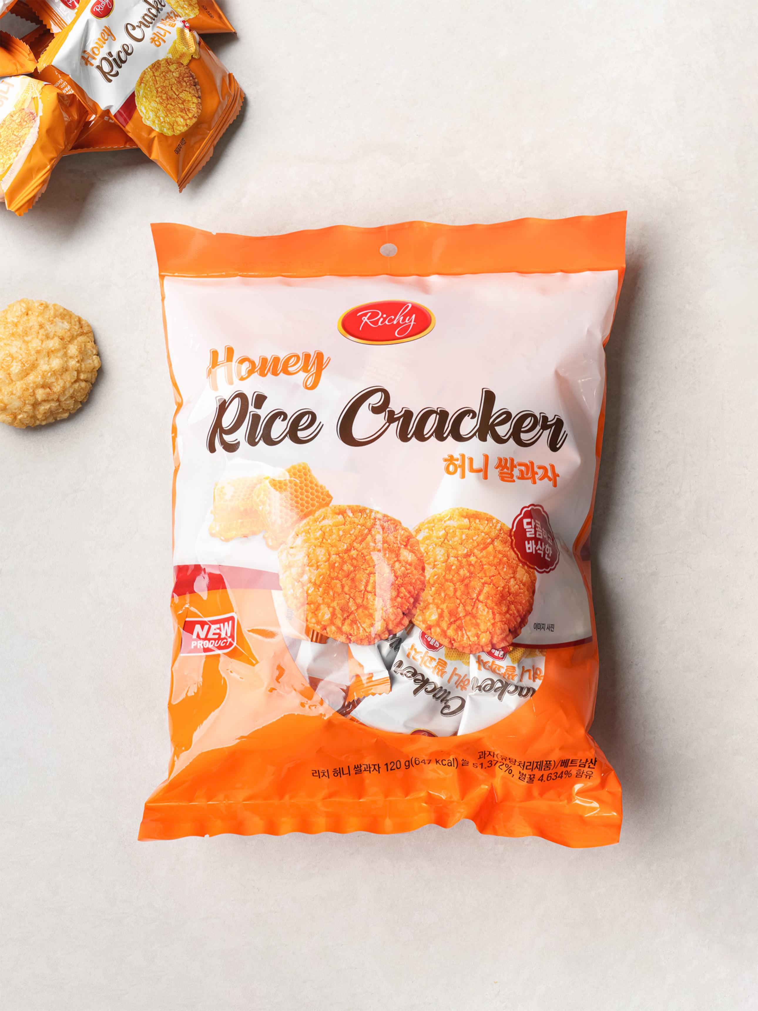 Rich Honey Rice Crackers 120g 1ea