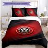 Ensemble de literie 3 pièces imprimé Sheffield United Football, Ensemble de housse de couette de chambre confortable et respectueux de la peau