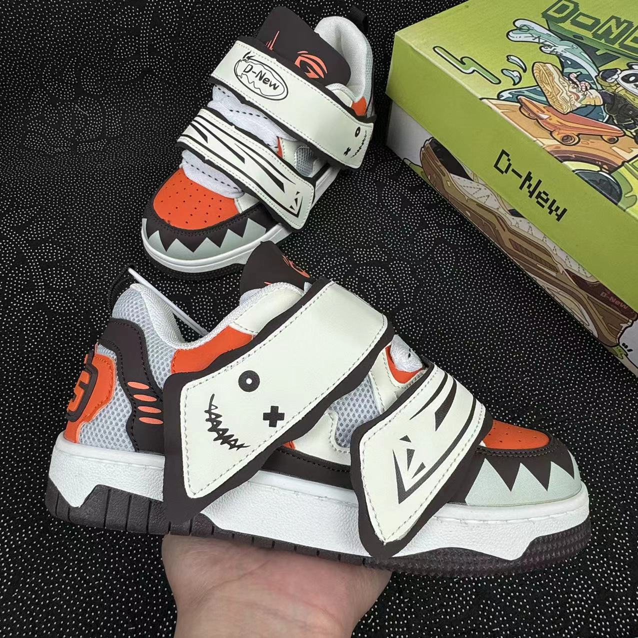 

Niche Guochao crazy platform shoes Tyrannosaurus rex bread shoes men s and women s casual shoes contrasting color versatile board shoes couple sports 36