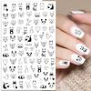 1PCS Sakura Nail Stickers Dandelion Nail Art Decoration Nail Decals Tulip Self-adhesive Flowers Stickers Press On Nails Stickers