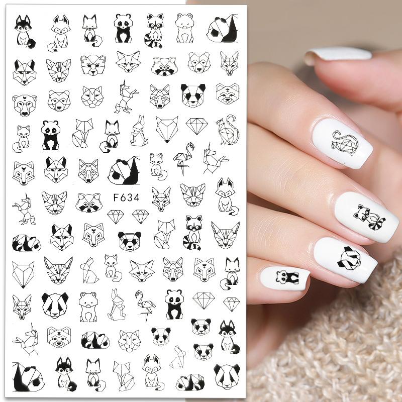 1PCS Sakura Nail Stickers Dandelion Nail Art Decoration Nail Decals Tulip Self-adhesive Flowers Stickers Press On Nails Stickers