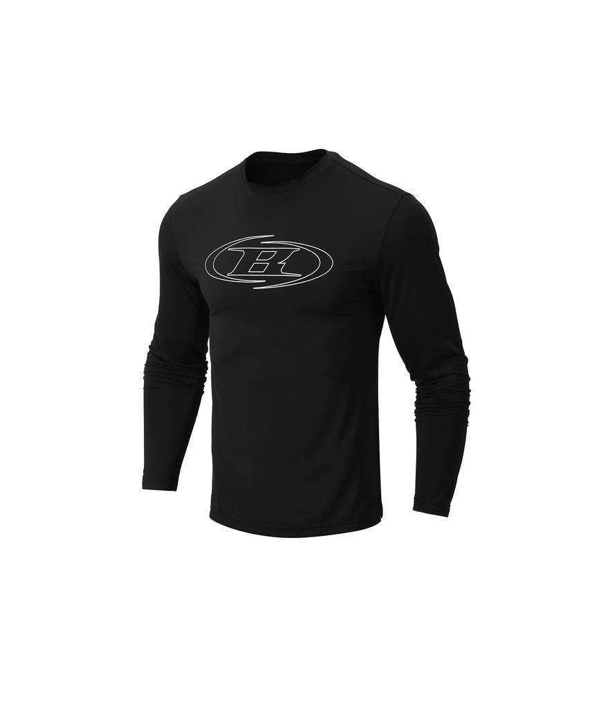 BORN TO WIN Stroke B Quick Dry Long Sleeve [Black]