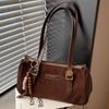 Autumn Fashion Simple Baguette Armpit Bag Retro Style Large Capacity Niche High Value Shoulder Bag