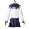 Anime Amanai Riko Cosplay Sailor JK Suit Dress Outfit Uniform Sets Halloween Women Girls Costume