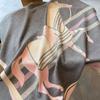 Vintage Horse Print Imitation Cashmere Short Beard Fringed Jacquard Air Conditioner Shawl Thickened Warm Decorative Scarf Scarf Women
