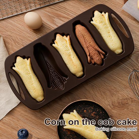 Silikon Maiskolben Brotform zum Backen Antihaft Nussblattform Dessert
