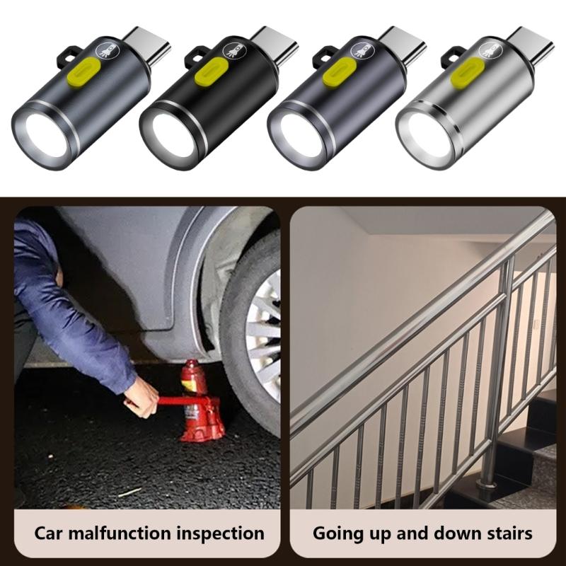 Compactly Mini Type C Flashlight Ideal For Camping Hiking And Emergency Use Connect Directly To PowerBanks Or Charger