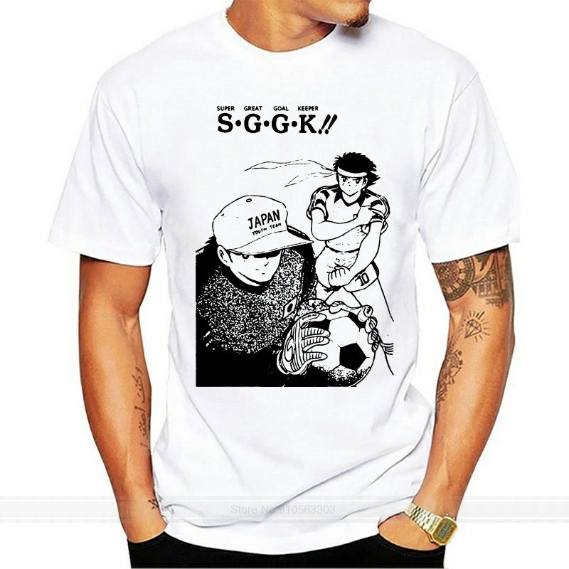 T-Shirt Holly E Benji Captain Tsubasa Cartone Anni 80 Men New Arrival Comics Cotton Tee Shirt For Men Shirt Tops Tees