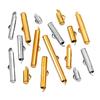 DIY Jewelry Accessories: 2-Color Stainless Steel Slide Tube Clasp, Tassel Connector, Earring Clip, Rail Tail Chain