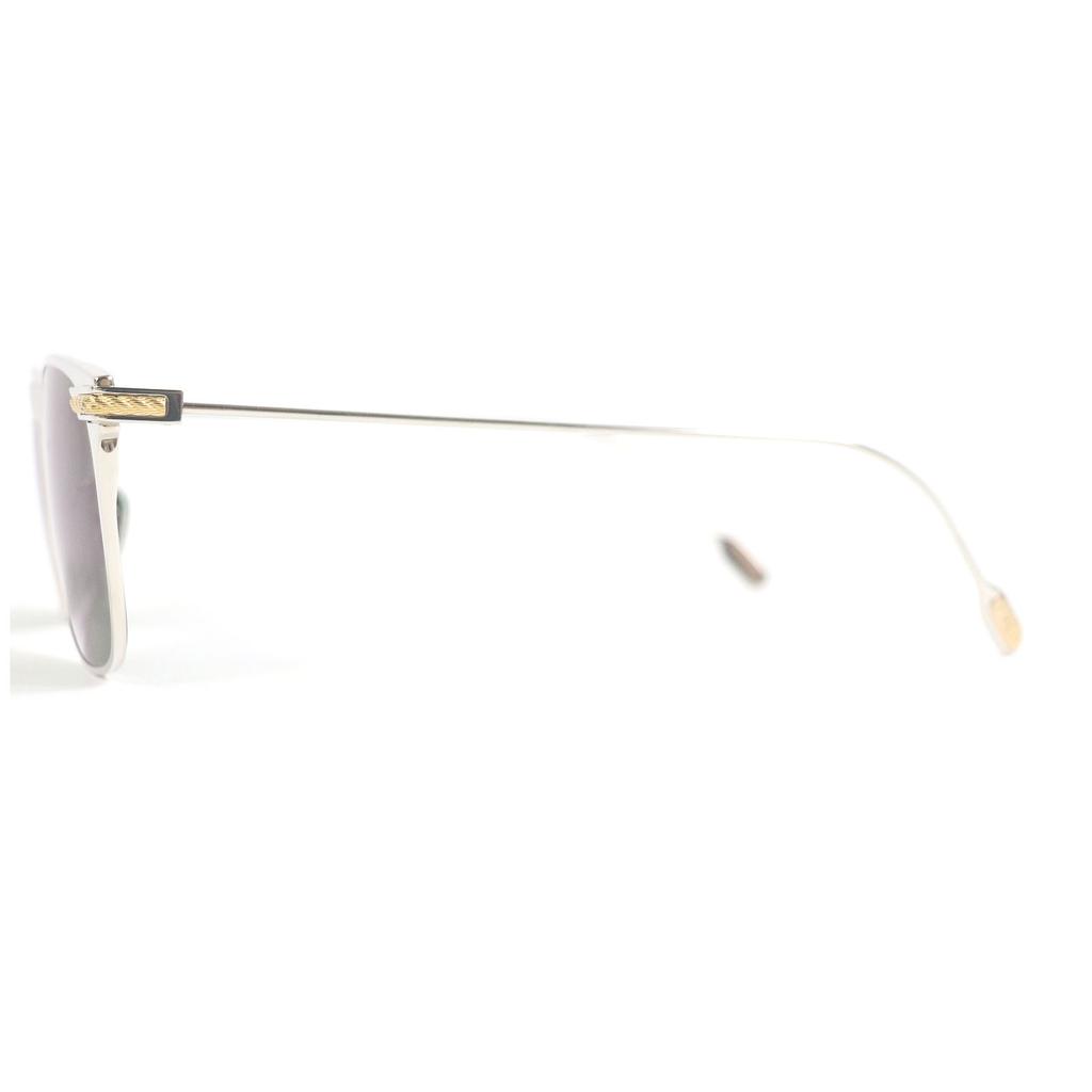 Excellent FRED Sunglasses Silver Green Lens Titanium Mens FG40009U Used