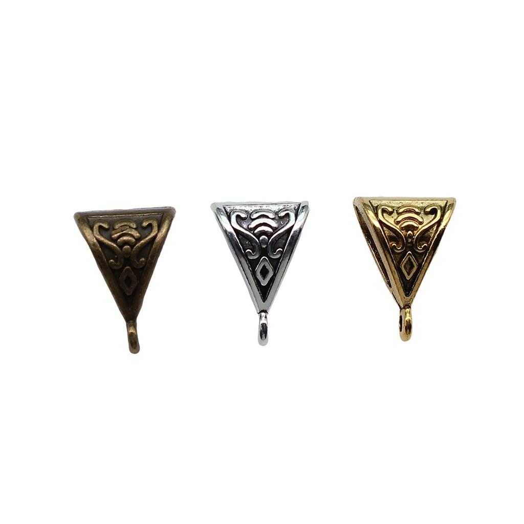 Antique Twisted Pattern Bail Connectors For Charm Attachments Craft Jewelry Accessories