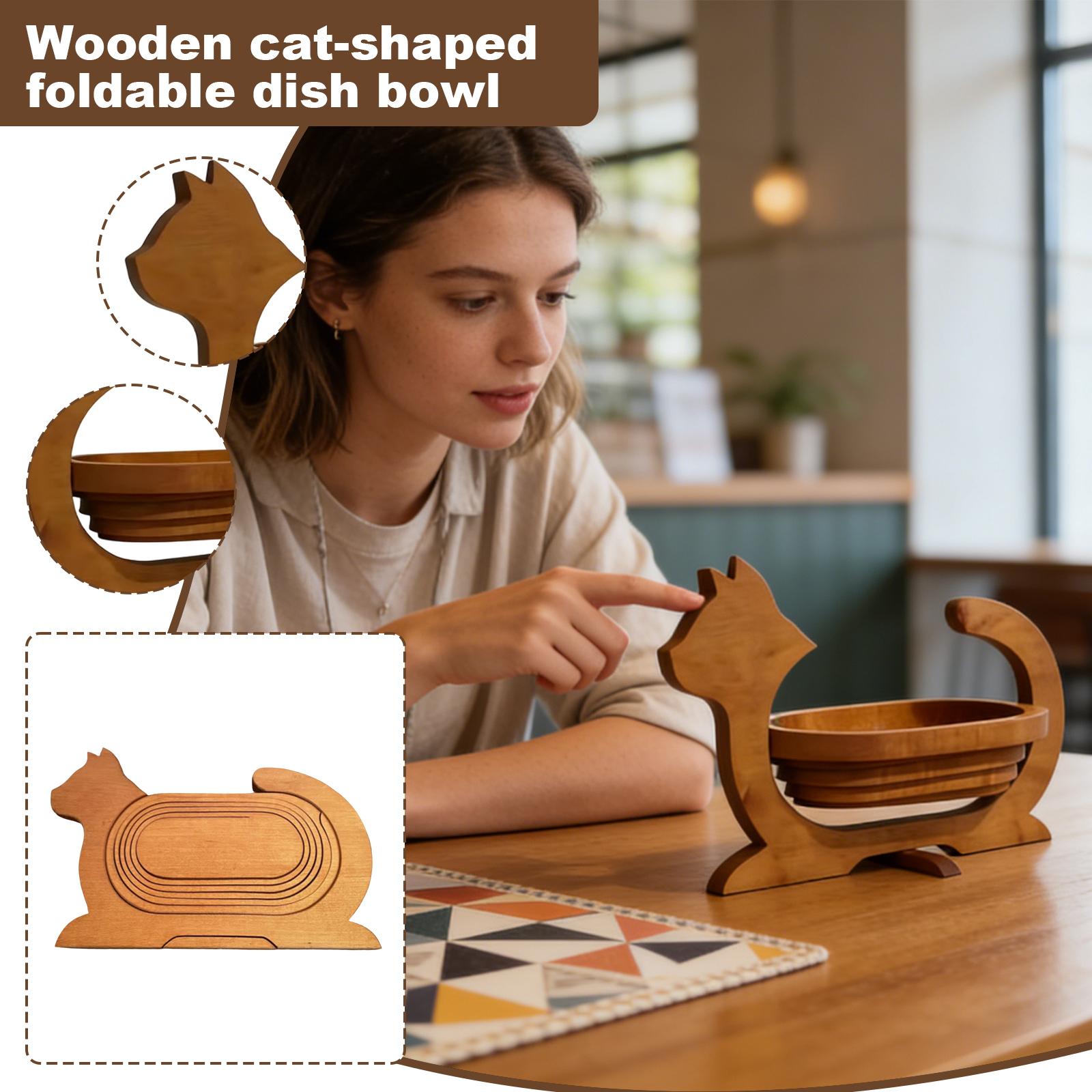 Деревянная складная корзина-миска креативные миски для хранения One Size 2670₽