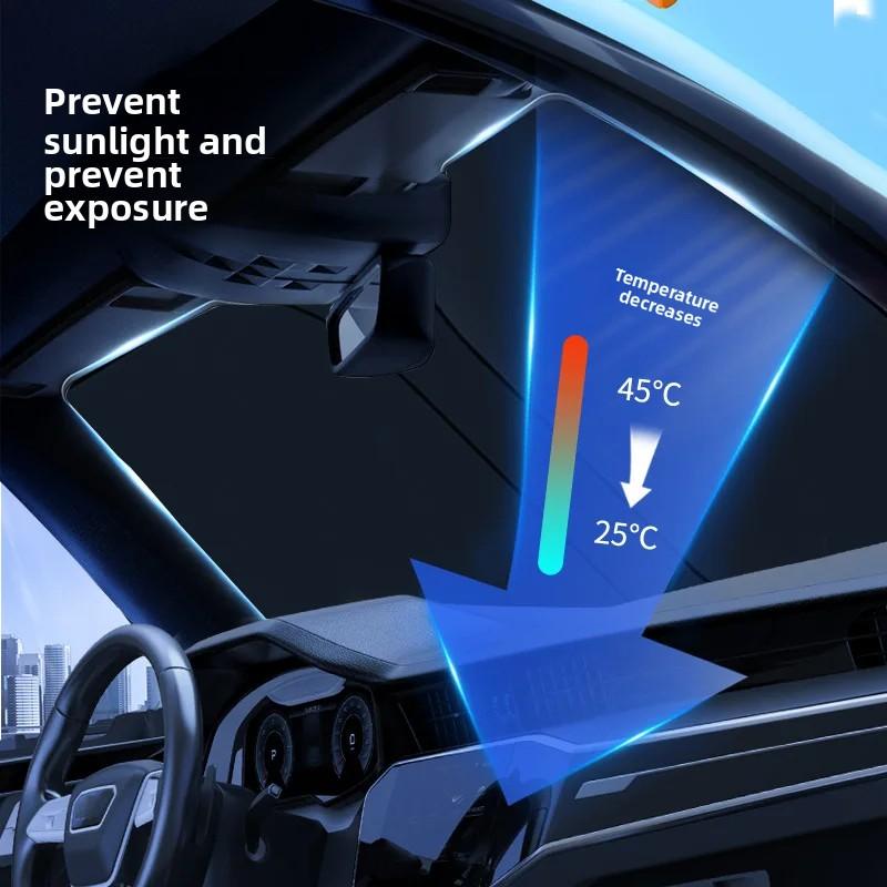 Auto Fenster Sonnenschutz Abdeckung Sonnenschutz Windschutzscheibe Visier Protector Windschutzscheibe Klapp Auto UV Schutz Vorhang Styling Zubehör