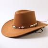 Popular European and American Classic Big-brimmed Western Cowboy Hat Men's and Women's Outdoor Fashion Anti-sun Cowboy Hat Jazz Hat