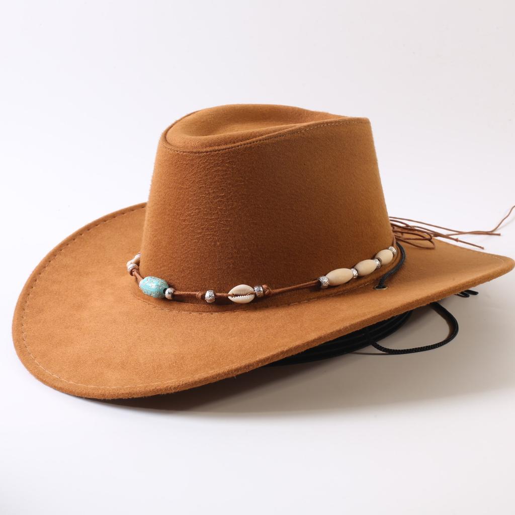 Popular European and American Classic Big-brimmed Western Cowboy Hat Men's and Women's Outdoor Fashion Anti-sun Cowboy Hat Jazz Hat