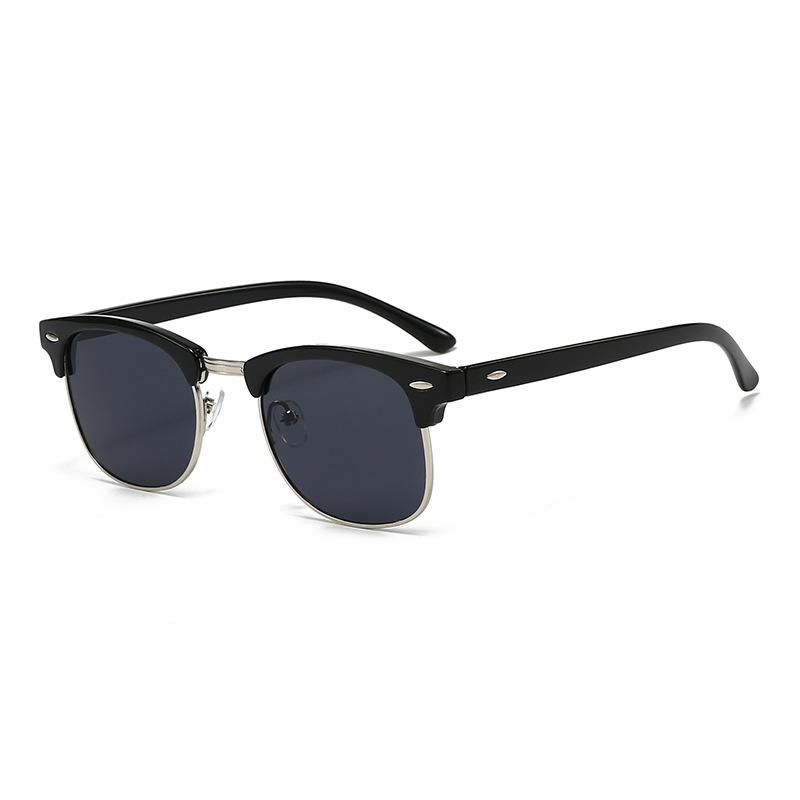 Polarized sunglasses unisex retro glasses fashionable European and American sunglasses anti-blue glasses