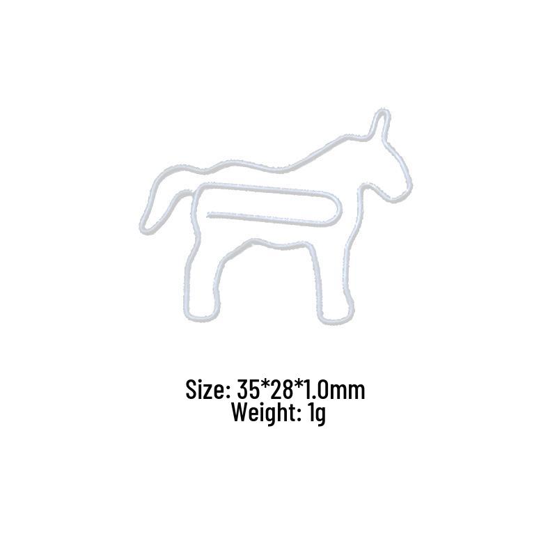 Unicorn-Shaped Colorful Animal Paperclip - Creative and Irregular Design