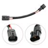 Black Engine Cooling Fan Wiring Harness for Mitsubishi - 1 Pc, ABS, Part Numbers: 1355A245, 1355A098.