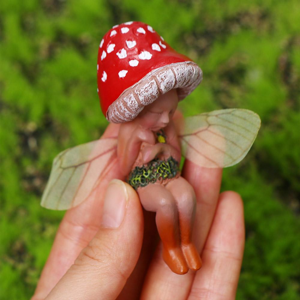 Fairy Small Forest Non-toxic Artwork Garden Decoration Small Statue Resin Crafts Fairy Ornament