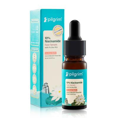 Pilgrim 10% Niacinamide Face Serum 10ml For Acne Marks Dark Spots Oil Control Brightening