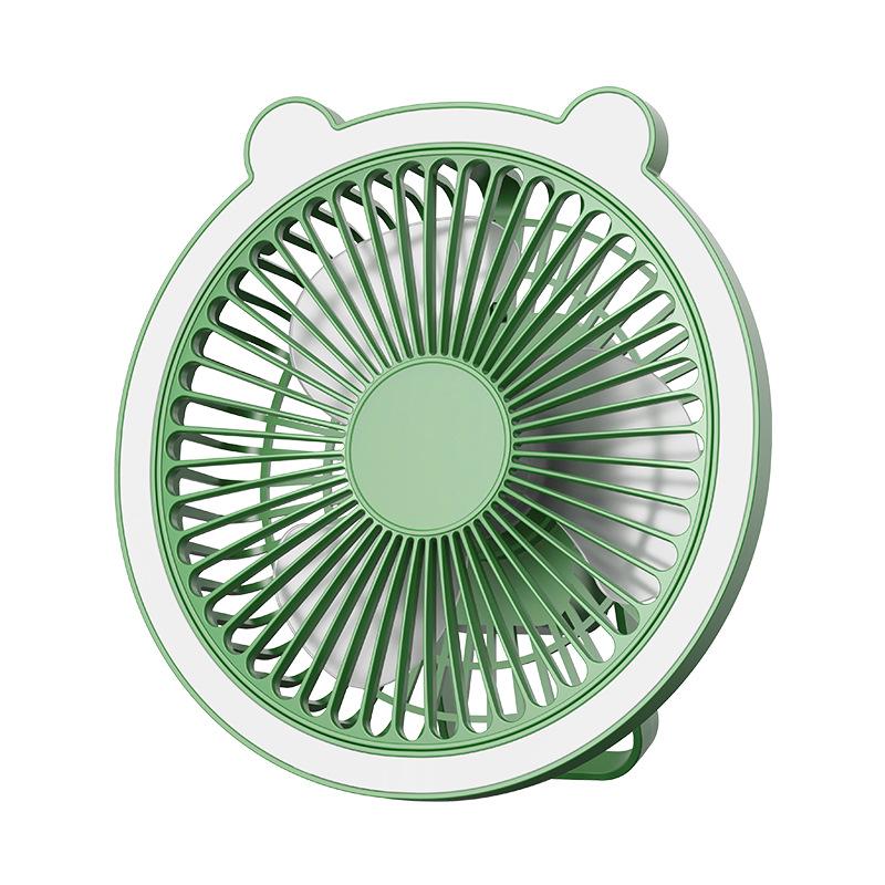 Rechargeable Wall-Mounted Office Fan: Portable Desk and Clip Design