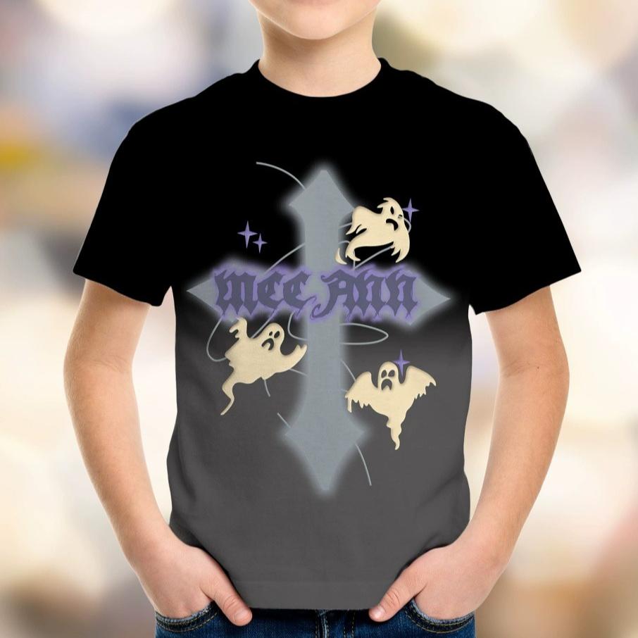 4-15 Years Old T Shirts Letters Comfortable Polyester Girls Children Long Sleeve T-Shirt Cartoon 3D Printed T Shirt Kids Clothing
