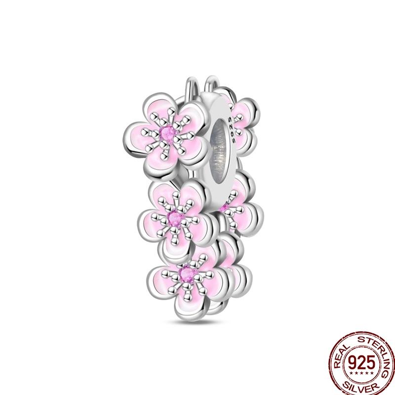 Genuine Copper Clasp Closure Cz Pave Clip Charms Daisy Bead Stopper Safety Chain Accessory Fit 3Mm Bangle Bracelet Fine Jewelry Clip