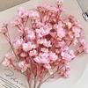 Artificial Peach Blossom Realistic Fake Silk Flower Stem Home Office Wedding Party Faux Flower Table Centerpiece Decoration