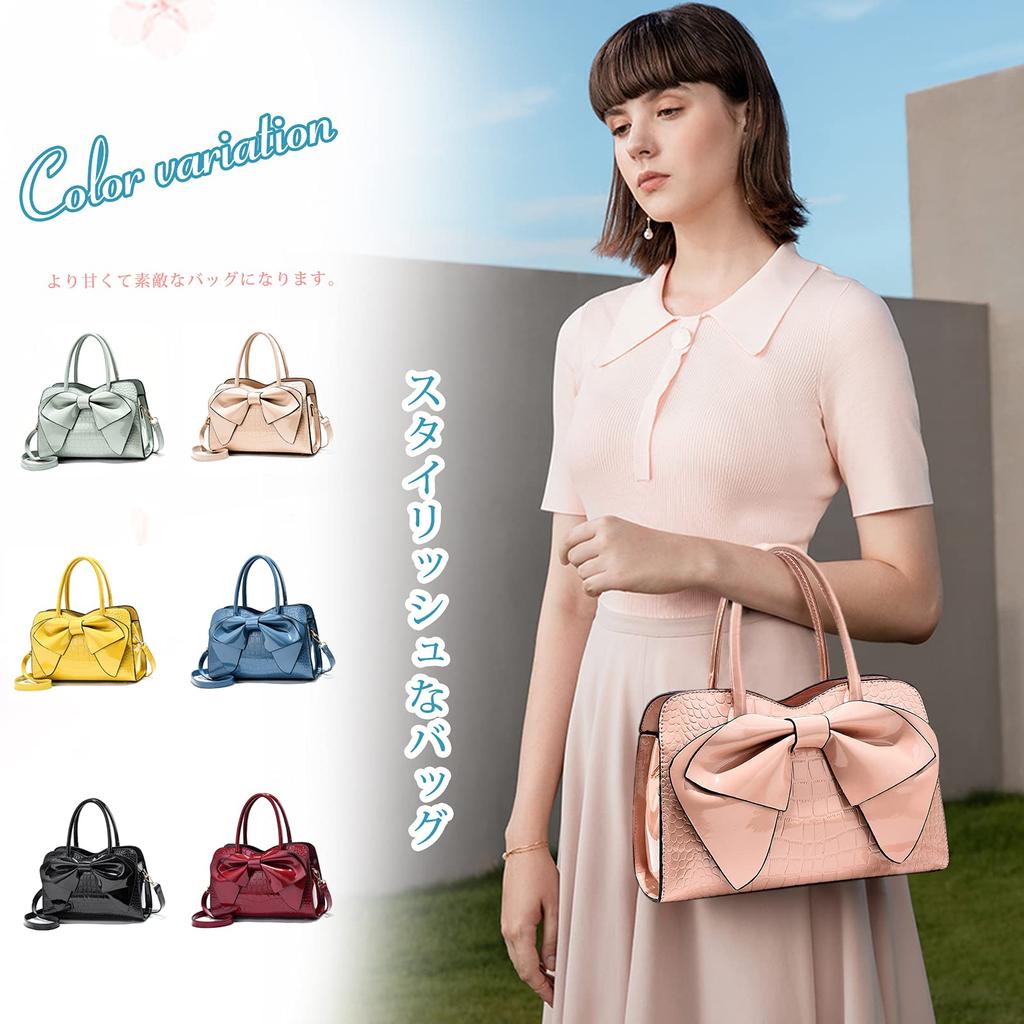 Cute Bags for PU Stands Date NICOLE&DORIS Women, Handbags, Crossbody, Shoulder, Bow, 2-way, Carry-on, Stud-bottom, Women, Leather, Small, Formal,