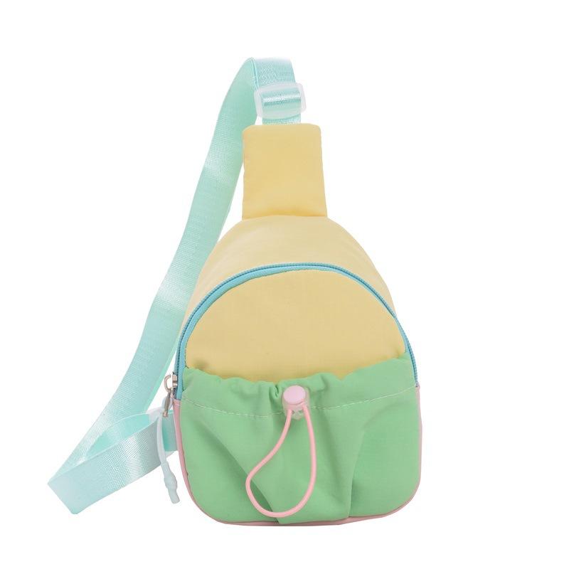 

Crossbody Bag with Stylish Drawstring, Mini Style Baby Crossbody Bag, Children s Bag зелений