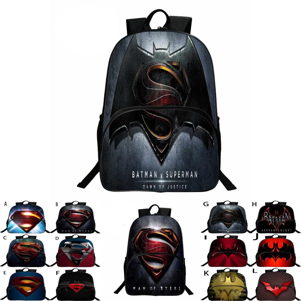 Stylish Cartoon Print Softback Fashion Super Hero Backpack For Kids