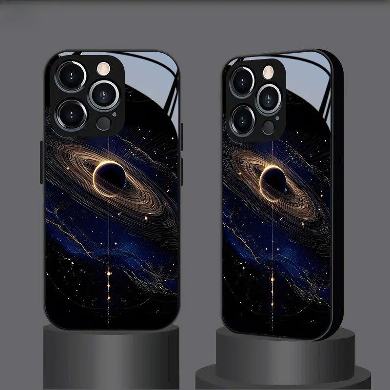 Tempered glass phone case suitable for iPhone 17 16 15 14 13 12 11 Pro/ Max /Plus anti-fall and shockproof back cover