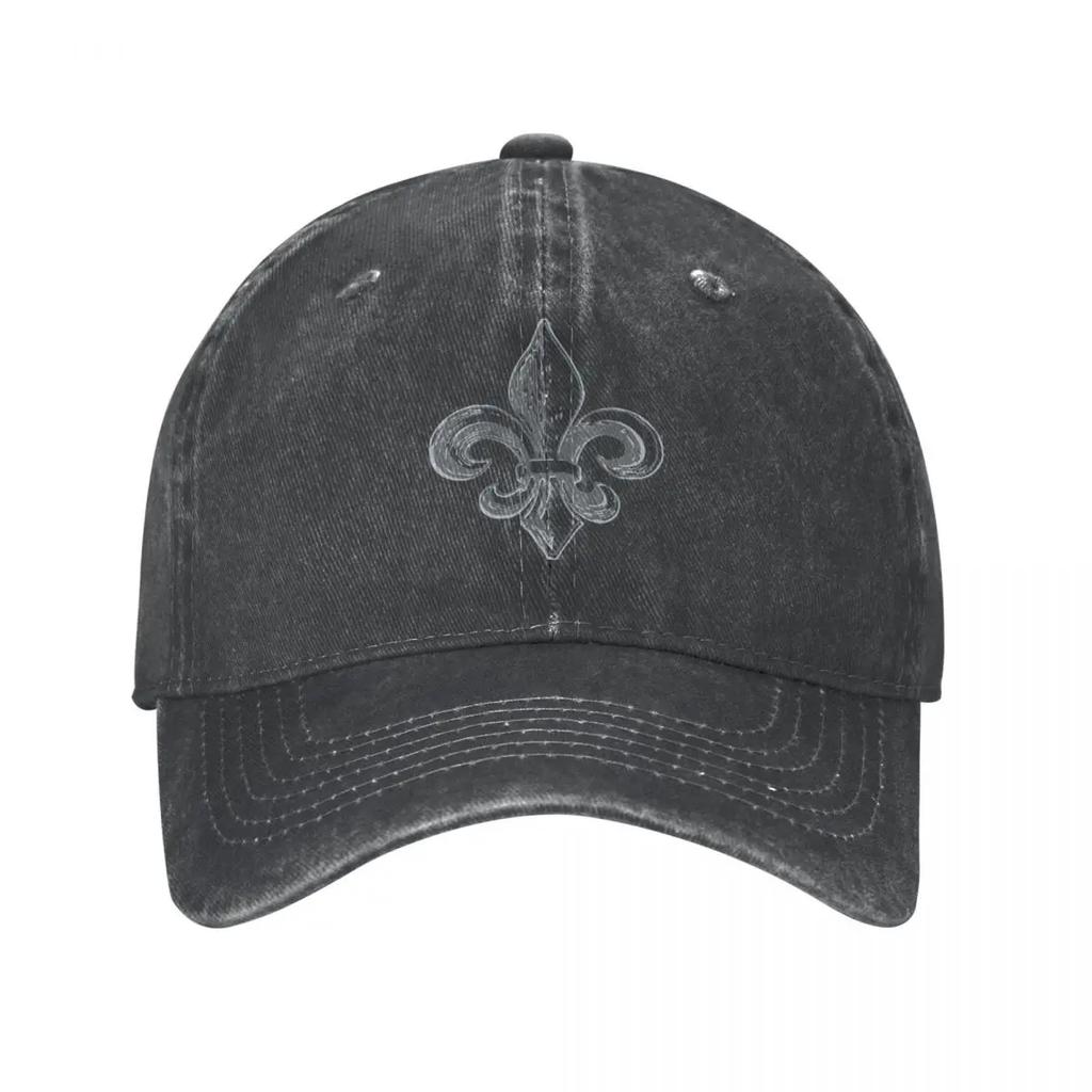 Hip Hop Baseball Caps Verstellbare Hüte Quebec Frankreich Royal Fleur De Lis Lily Sommer Schirmmütze Französisch gewaschene Baumwolle Gorras Vintage