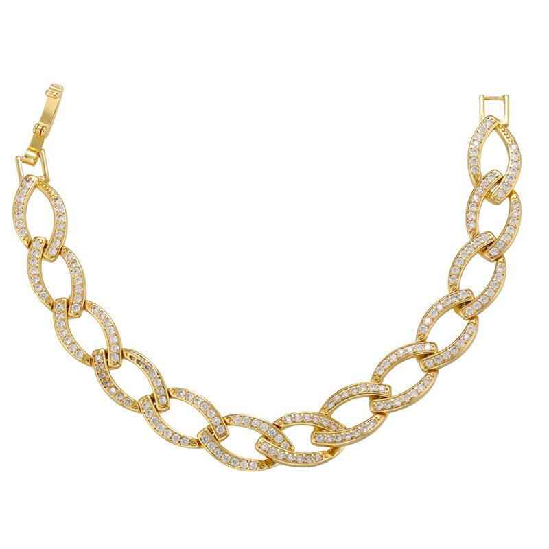 Mikro-Inlay Zirkon Armband, Wind Voll Diamant Armband, Schmetterling Liebe Weizenähre Geometrisches Muster Armband Vl167