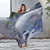 Tuniu Landscape Water Reflection Sofa Bed Blanket Throw for Living Room Bedroom Decoration