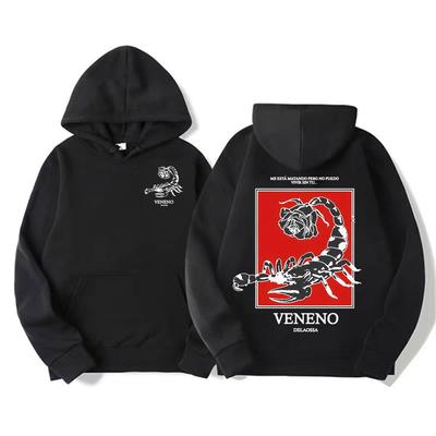 Rapper Delaossa Veneno Album Graphic Hoodies Men Clothing Fashion Hip Hop Street Sweatshirts Man Casual Comfort Oversized Hoodie