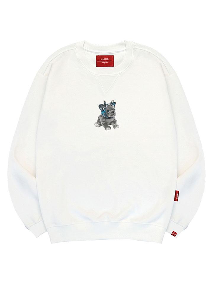 Ellamo Alien Puppy Sweatshirt Unisex Big Size S~4Xl (A Type)