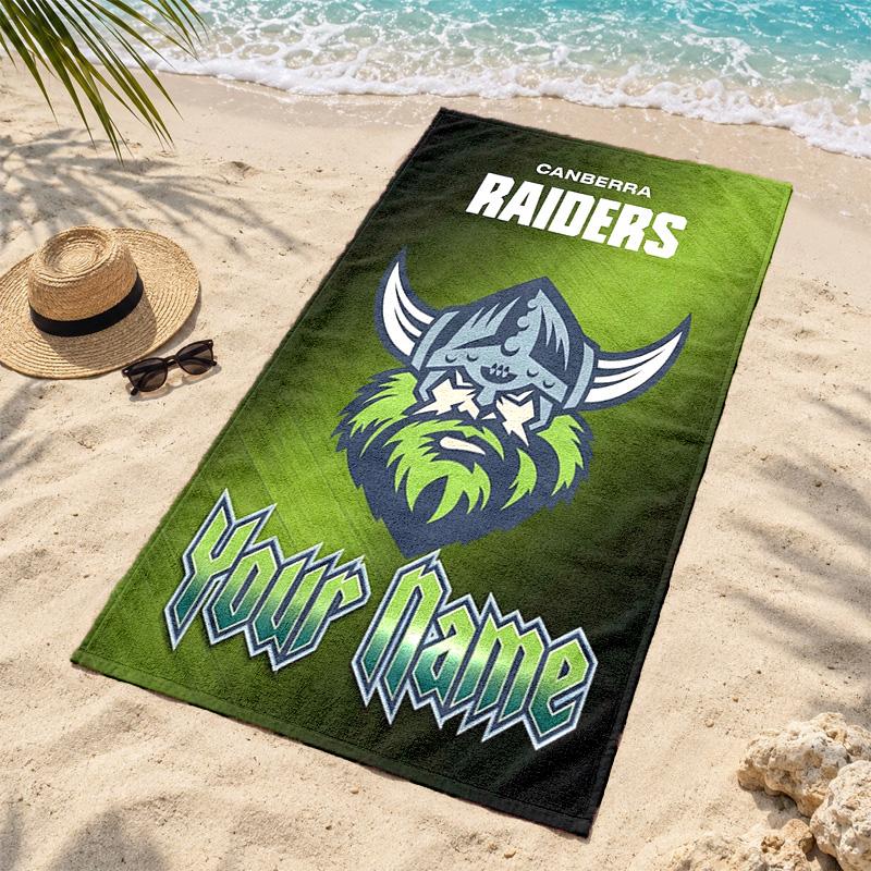 Canberra United Custom Name Beach towels also serve as bath towels summer essential a musthave for the outdoors the beach and the pool