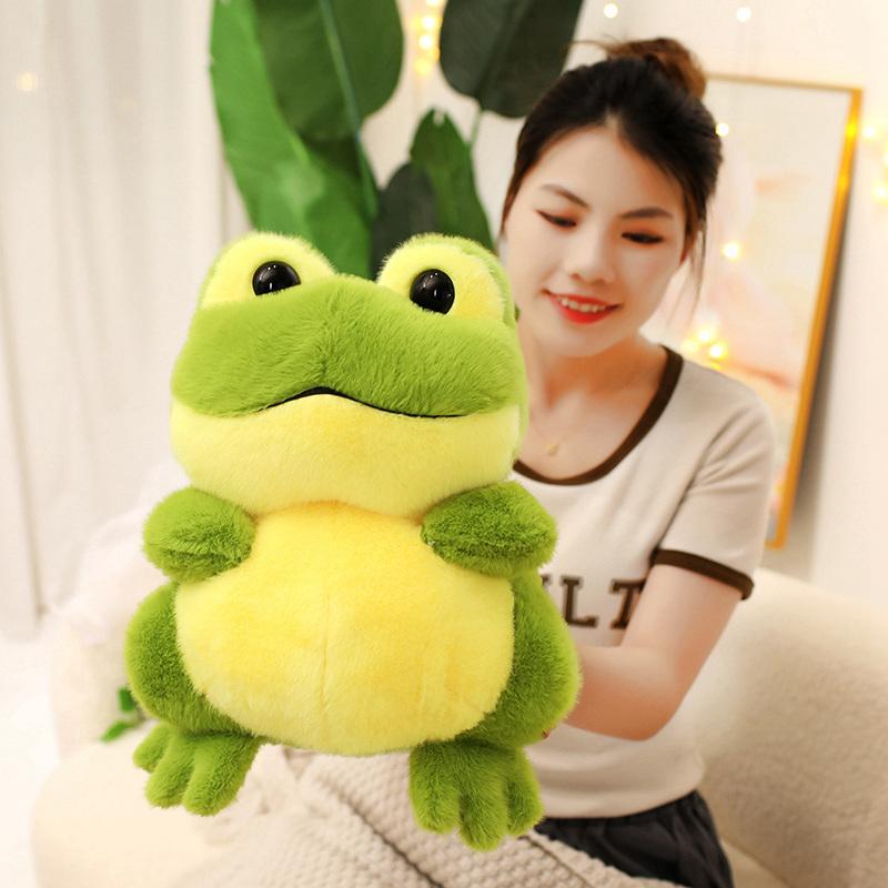20/30CM Kawaii Cartoon Simulation Anime Frog Stuffed Animal Plush Toy Children's Lovely Frog Handmade Doll Festival Gift