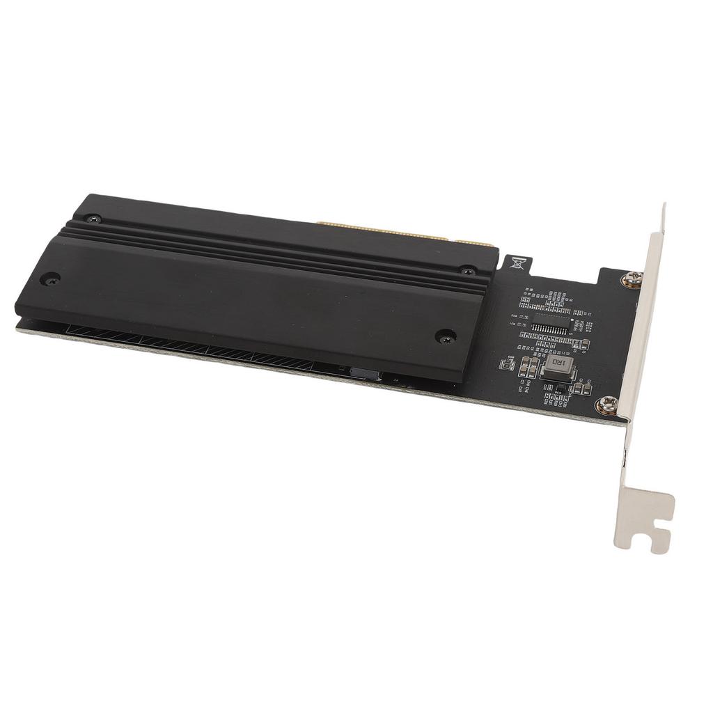 NVMe PCIe Adapter Card 2 Port M.2 NVMe To PCIe 4.0 X8 Card with Aluminum Heat Sink M.2 To PCI Express SSD Expansion
