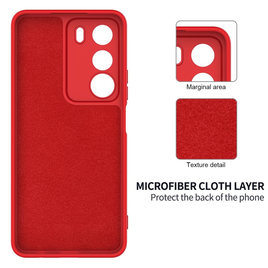 Dla Realme C71 4G Etui z płynnego silikonu Pokrowiec na tył telefonu z paskiem na rękę